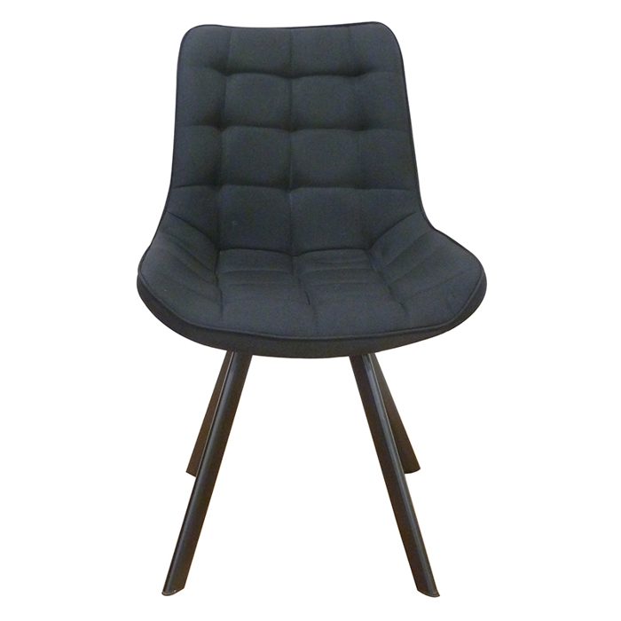 Karekla Trapezarias Metalliki 4tmx Marita Black ufasma 54X57X89ek.