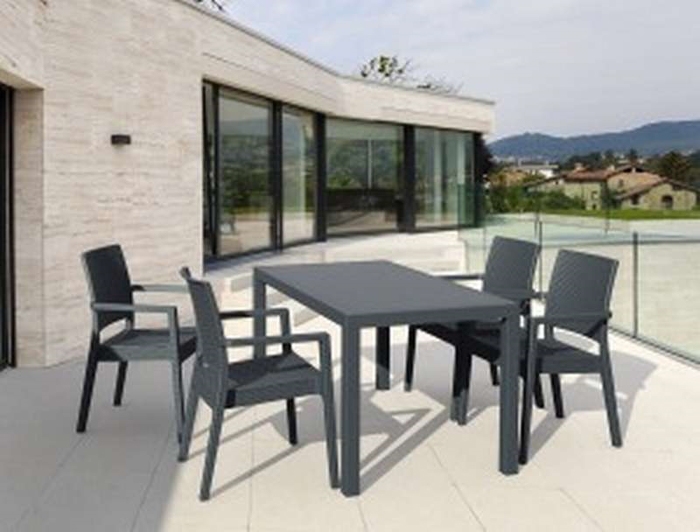 ORLANDO 140X80X75ek. DARK GREY TRAPEZI POL/NIOu